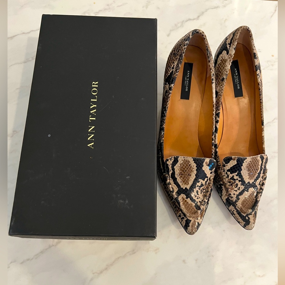 Ann Taylor Animal Print Heels-Size 10